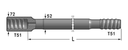 ROD (BARRA) T51/MF 4270 mm (Swedish Steel) CL