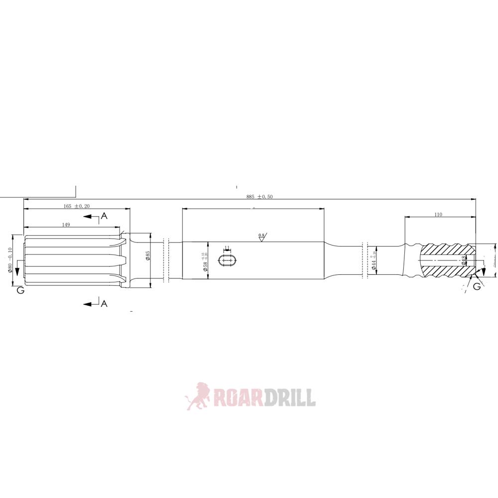 ADAPTER T45 HD715RP 58T45-0885-23