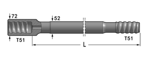 [12-24R52-T51_72-3660-23_S CL (351MF523660 CL)] ROD (BARRA) T51/MF 3660 (Swedish Steel) CL
