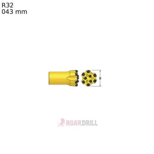[11-1431-45R32-28_59-45-51 CL (132045F11B01 CL)] BIT R32/45 Face:B, Botton: ( E6D9 +I3D9  SEMB)